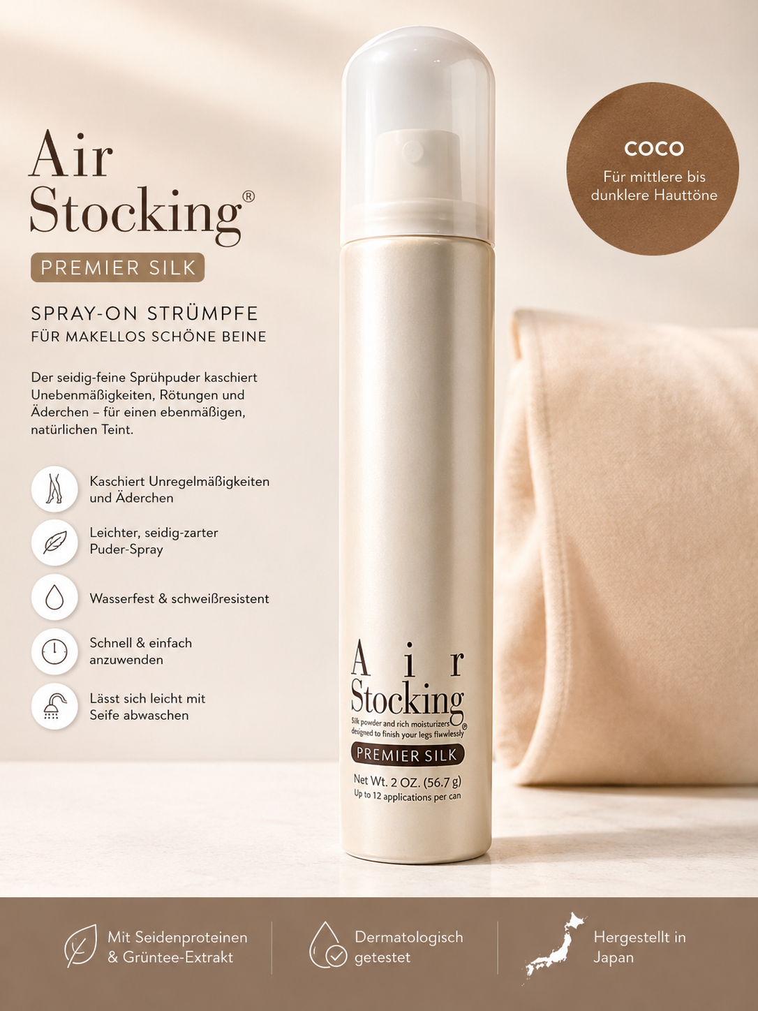 Spray-On Strümpfe